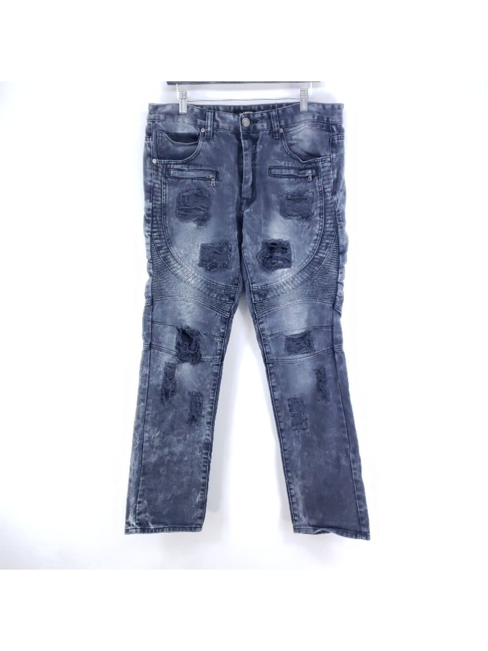 Access Destroyed Jeans Men's Size 36/34 Black